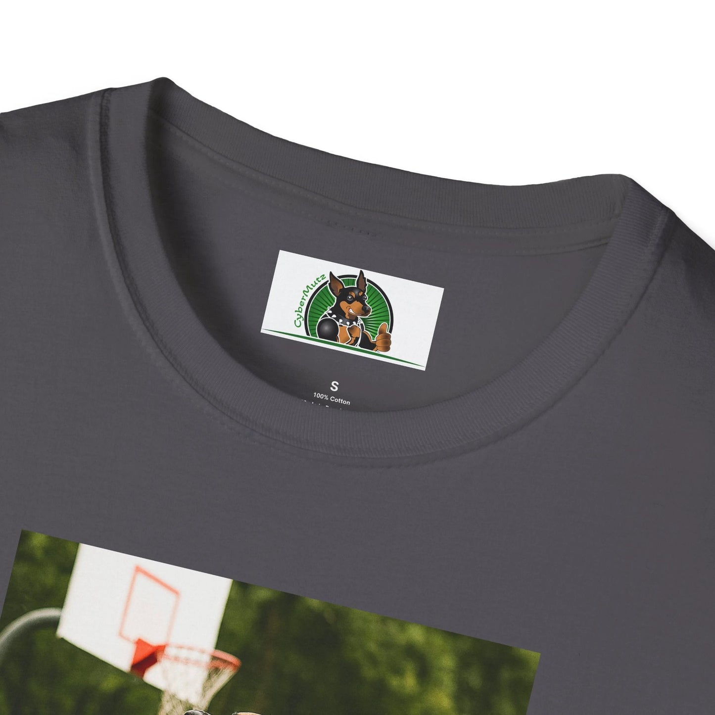 Great Dane Playing Basketball T-Shirt — Sports Dog Tee T-Shirt Printify