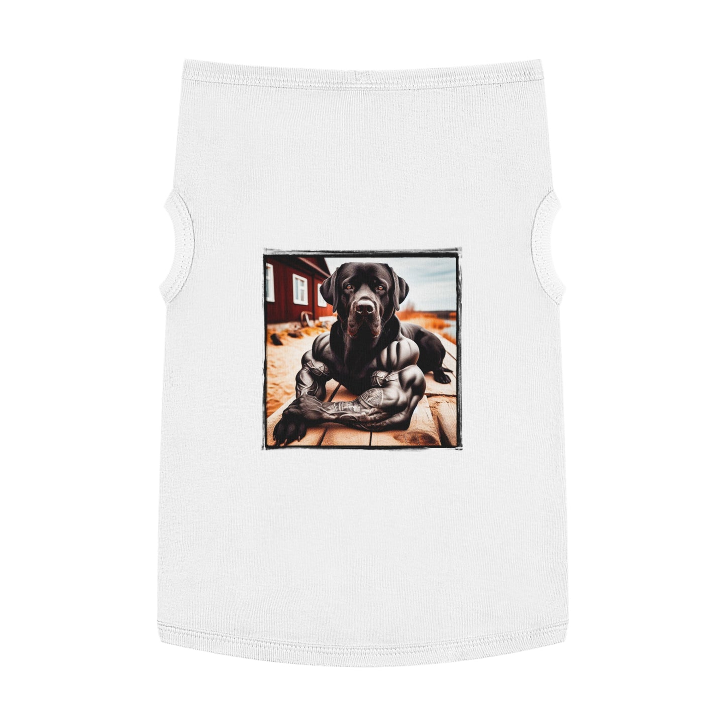 Pet Tank Top Labrador Retriever Pets Printify XL White 