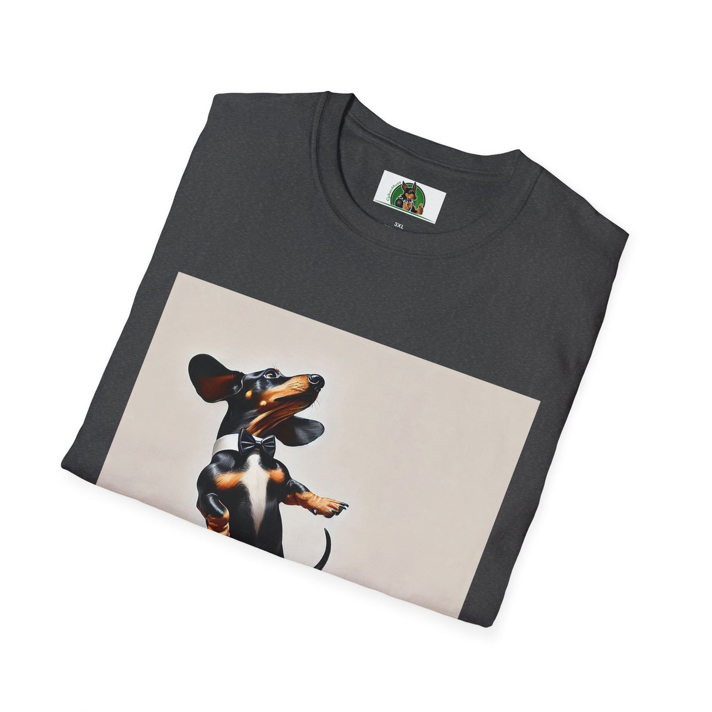 Dachshund Dancing Dog T-Shirt - Fun and Playful Unisex Tee T-Shirt Printify