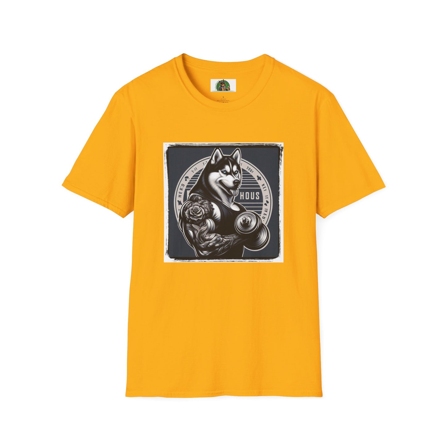 Husky T-Shirt Printify S Gold 