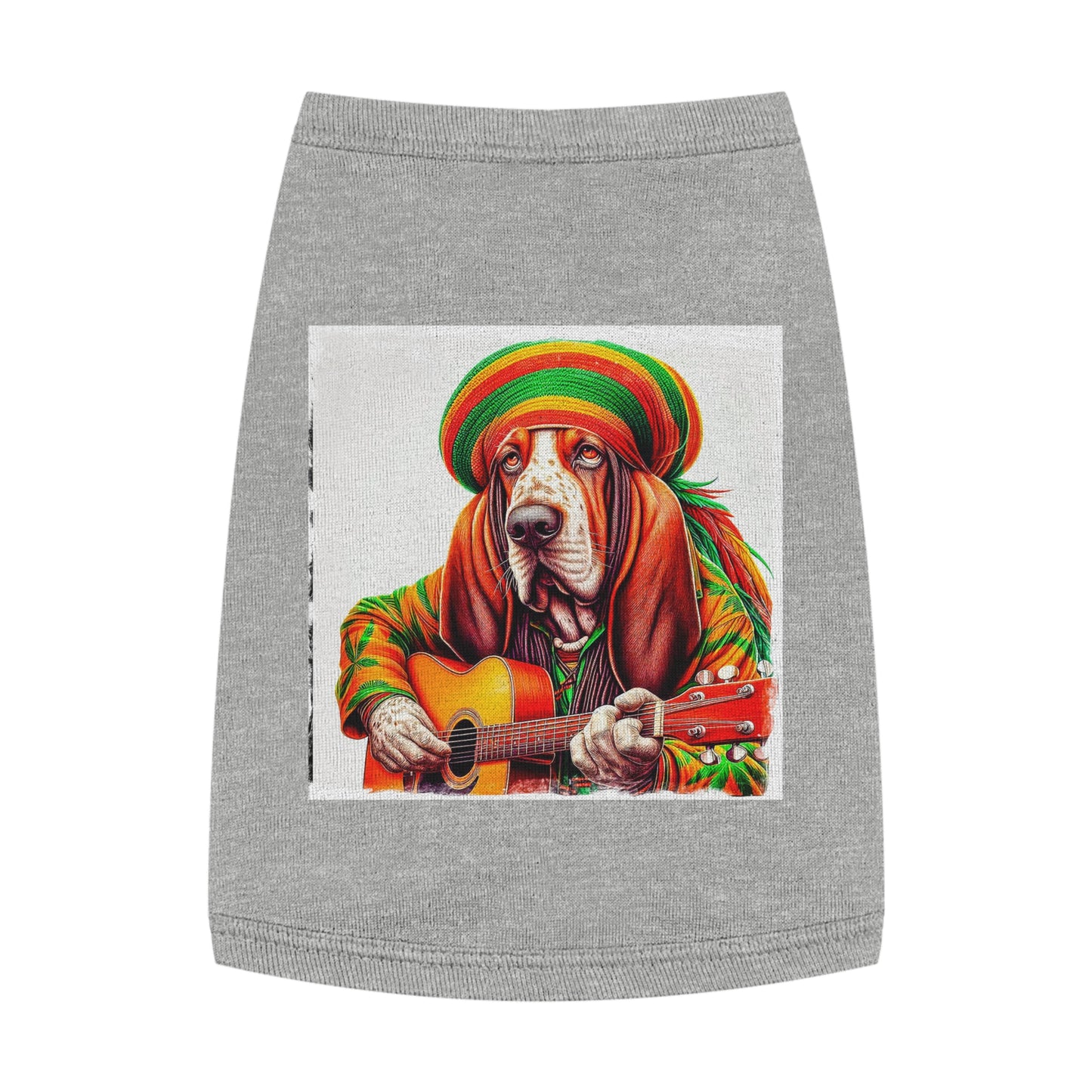 Pet Tank Top Basset Hound Pets Printify M Heather