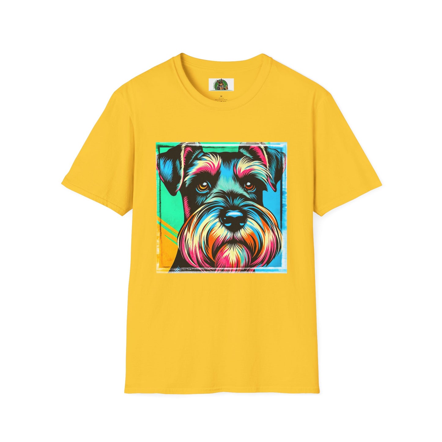 Schnauzer T-Shirt with Miniature Schnauzer Design T-Shirt Printify S Daisy 