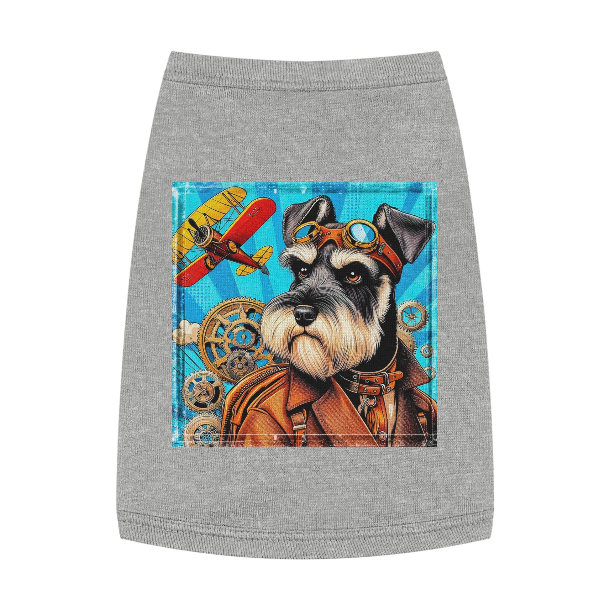 Pet Tank Top Miniature Schnauzer Pets Printify M Heather 