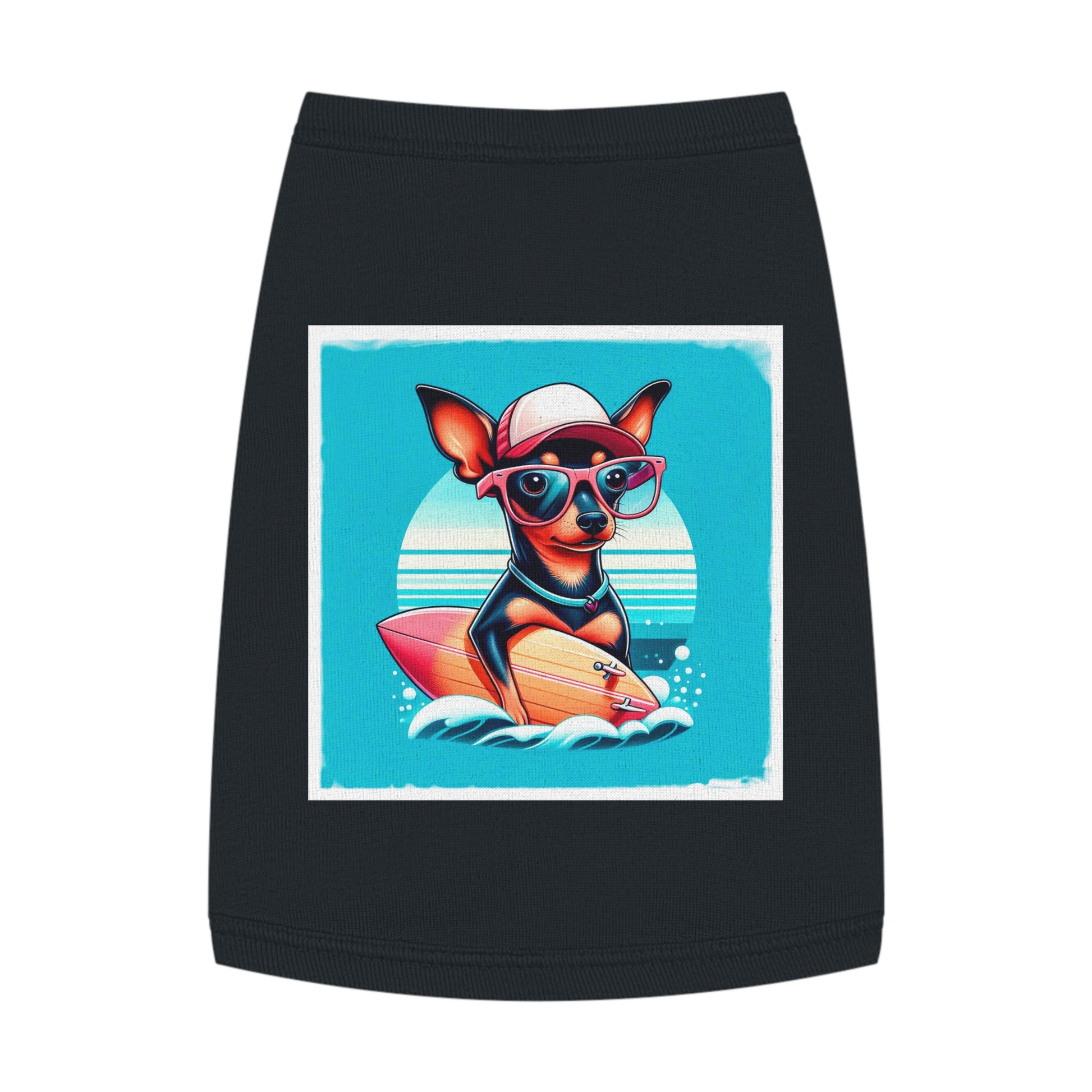 Dog Tank Top - Min Pin Tank Tops Pets Printify   