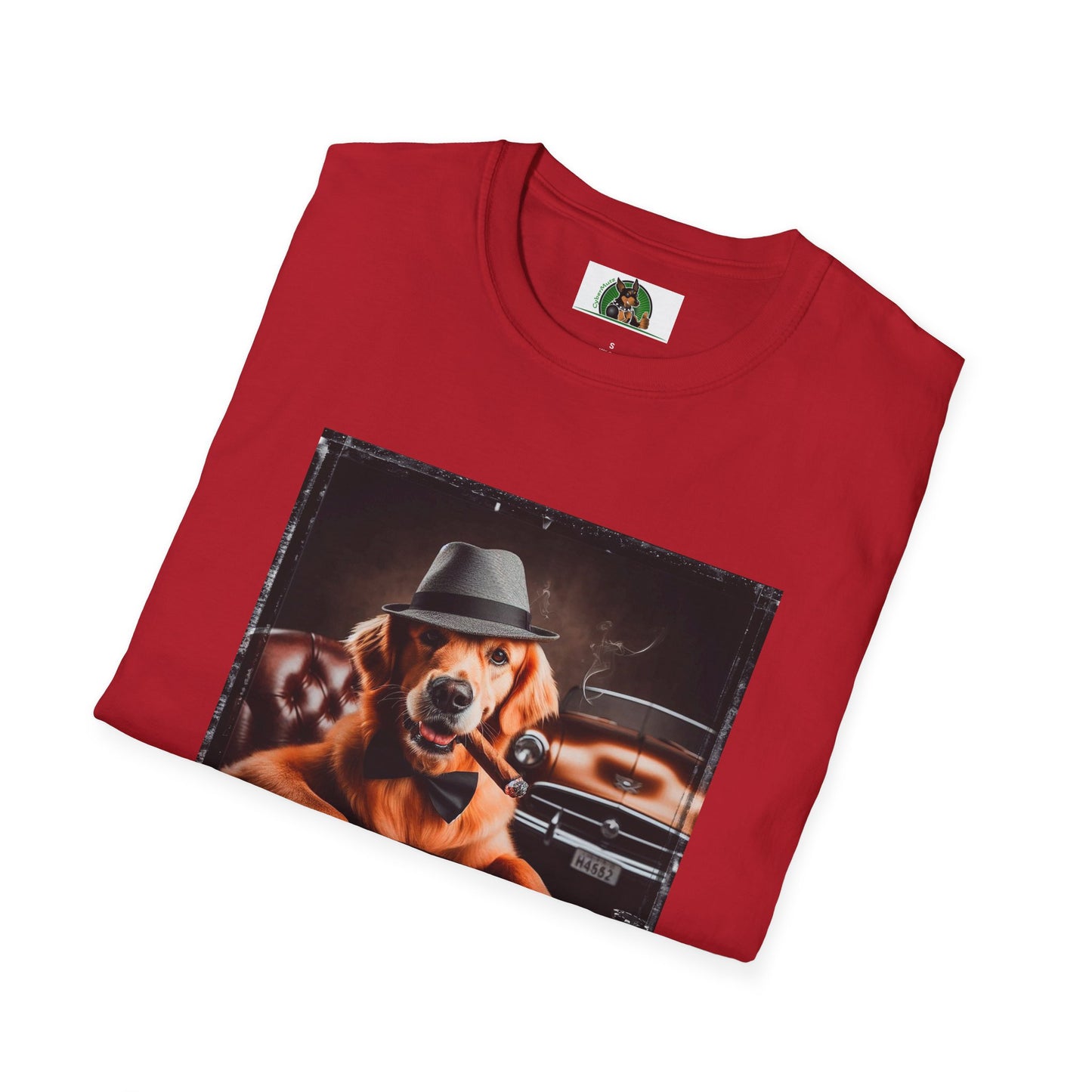 Golden Retriever playing poker shirt