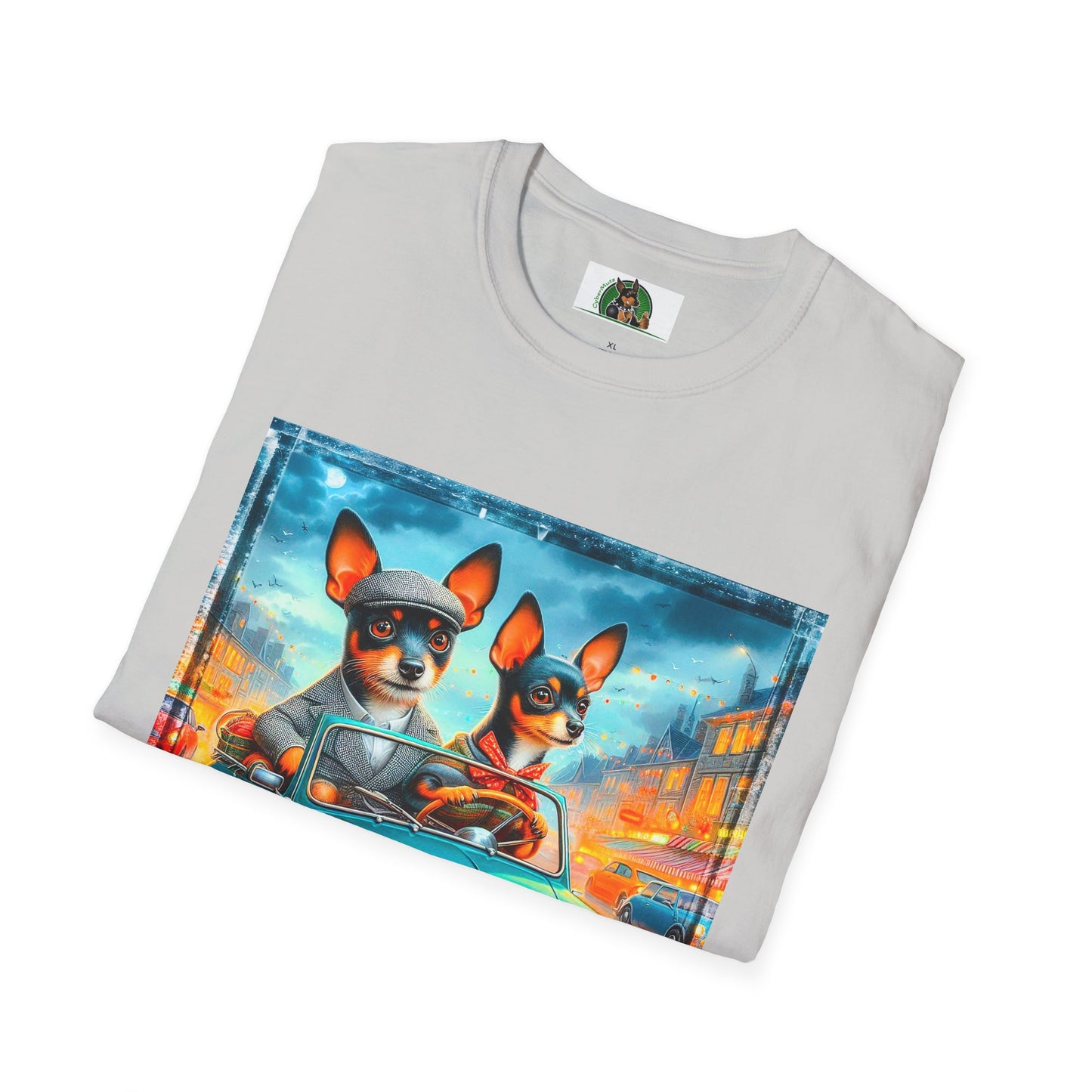 Wacky Rat Terrier T-Shirt T-Shirt Printify   