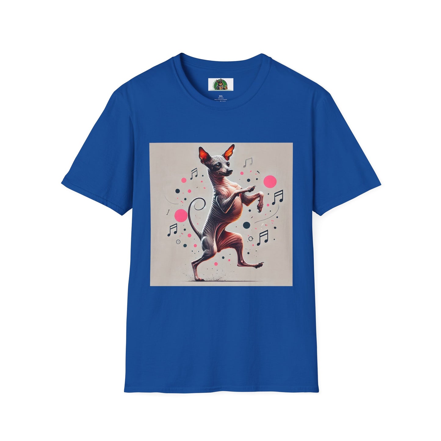 Mexican Hairless Dancing Dog T-Shirt T-Shirt Printify XS Royal