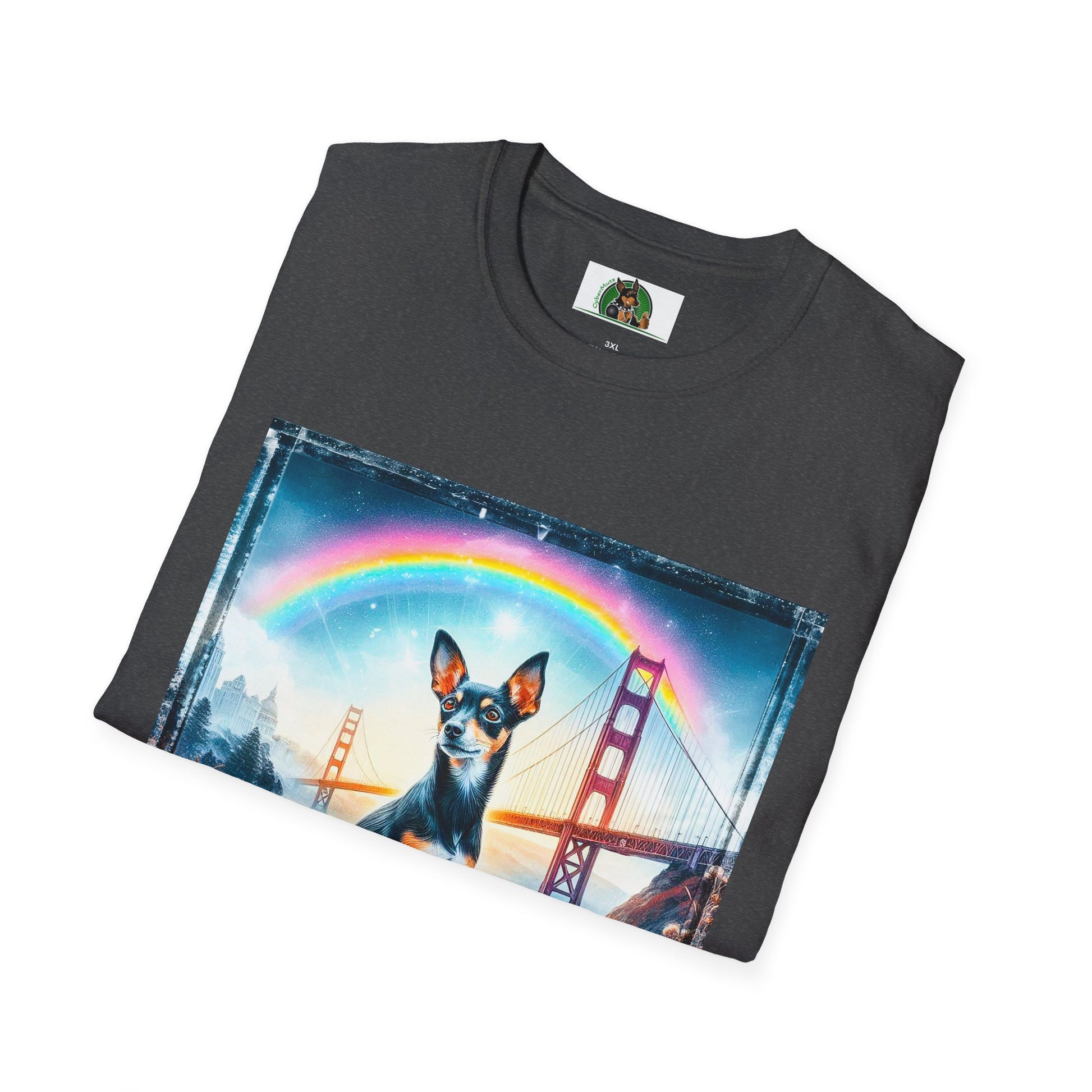 Rat Terrier T-Shirt rainbow T-Shirt Printify