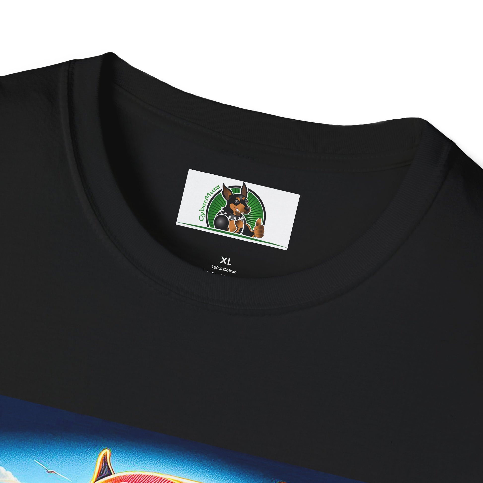 Pit Bull doggie surfer shirt T-Shirt Printify