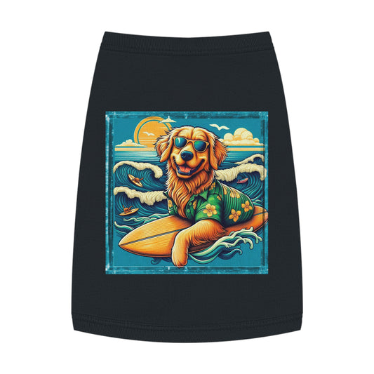 Golden Retriever pet tank top Pets Printify   