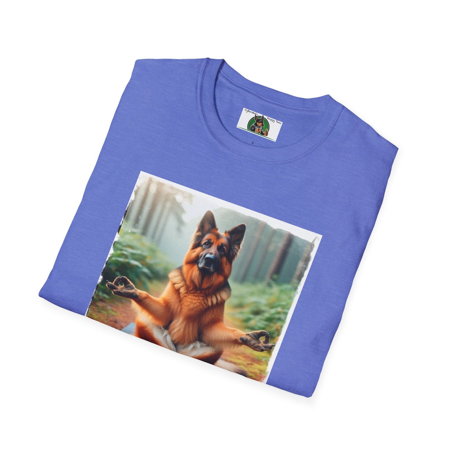 Zen German Shepherd Unisex Softstyle T-Shirt