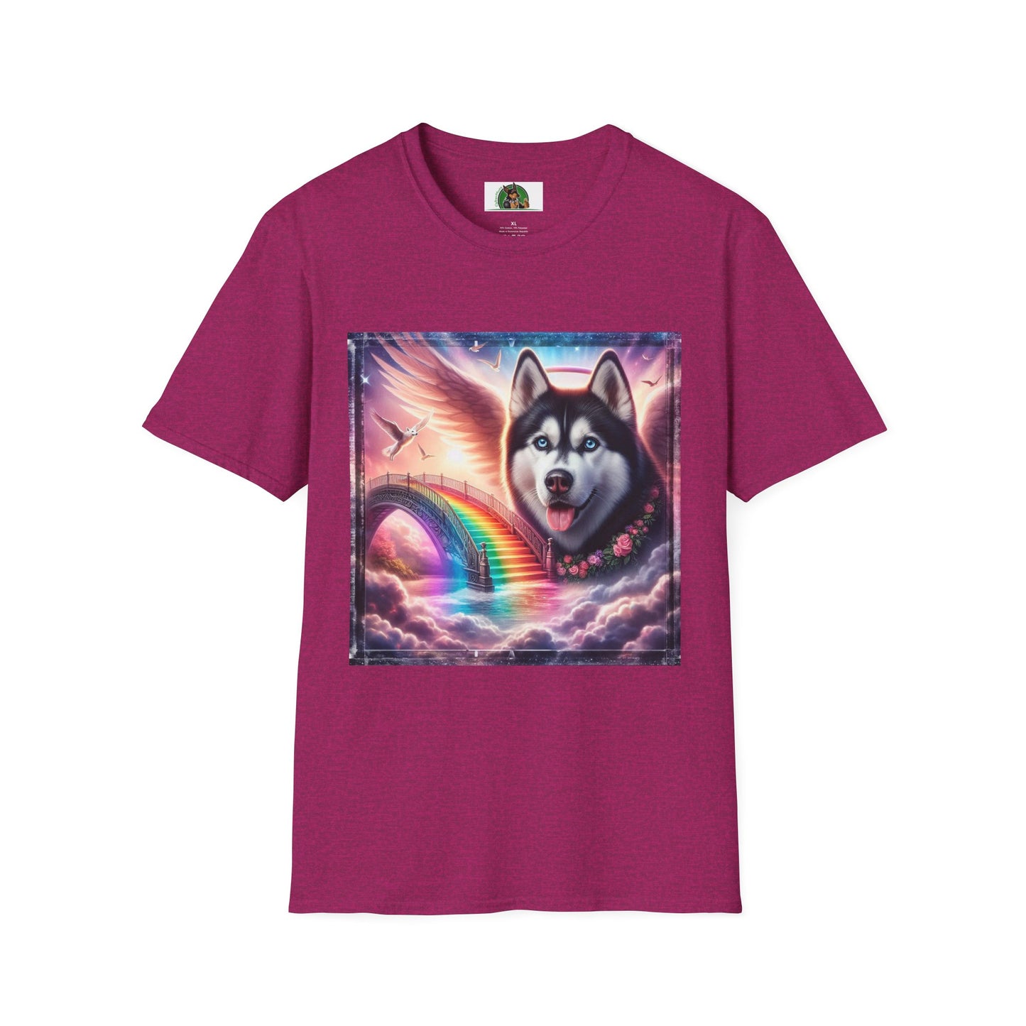 Husky T-Shirt Printify S Antique Heliconia 