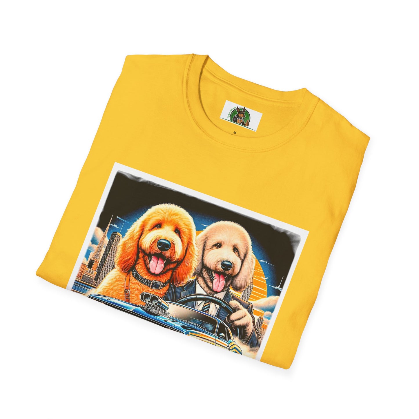 Golden Doodle cool car t shirt