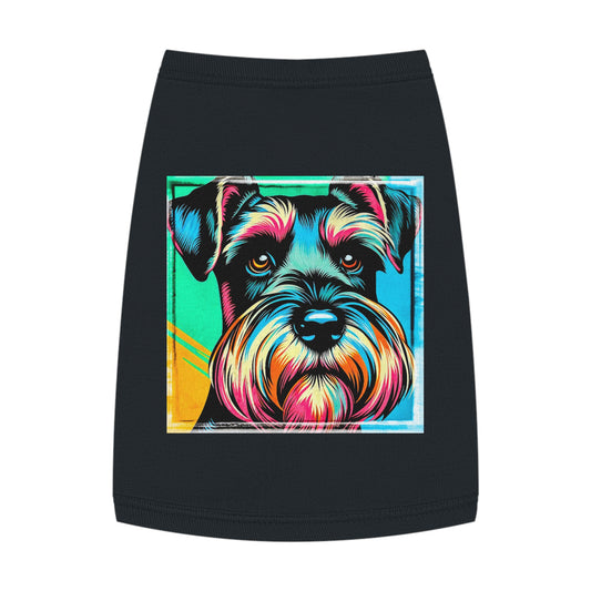 Miniature Schnauzer colorful art shirt Pets Printify M Black