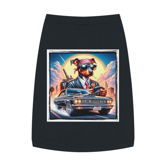 Min Pin Tank Tops movie star Pets Printify M Black