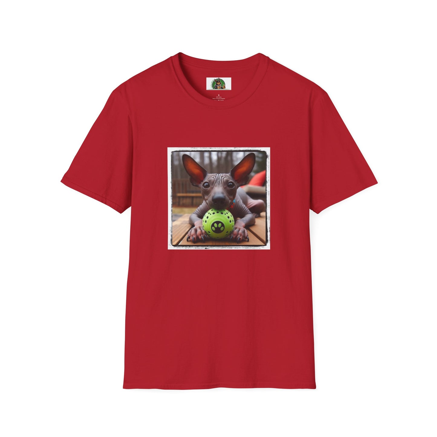 Mexican Hairless Dog T-Shirt Printify S Cherry Red 