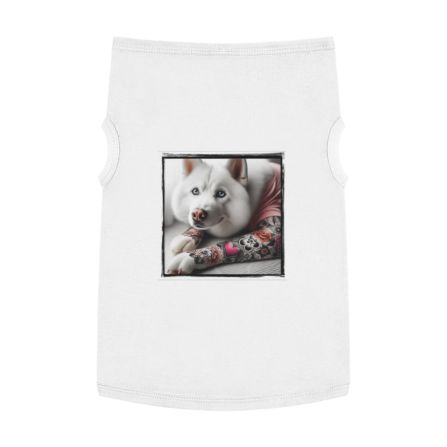 Pet Tank Top Husky Pets Printify XL White 