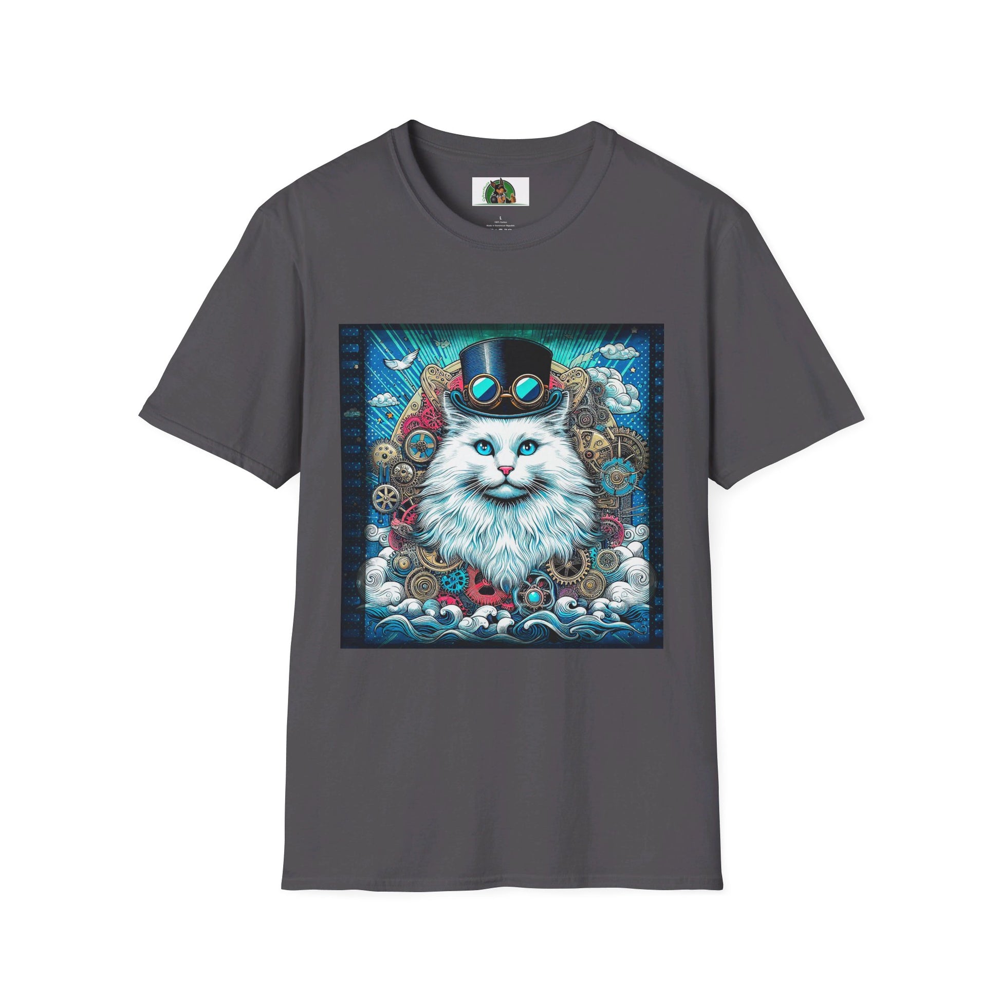 Marketing Siberian Cat Mis·cel·la·ne·ous T-Shirt Printify S Charcoal 