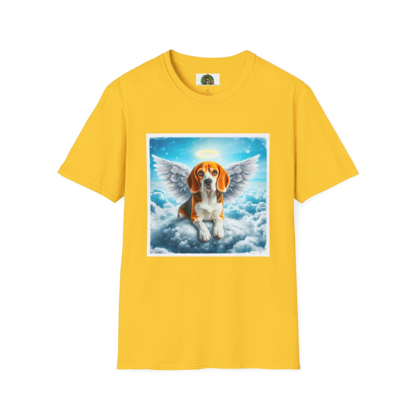 Beagle Angel in Cloud T-Shirt Printify S Daisy 