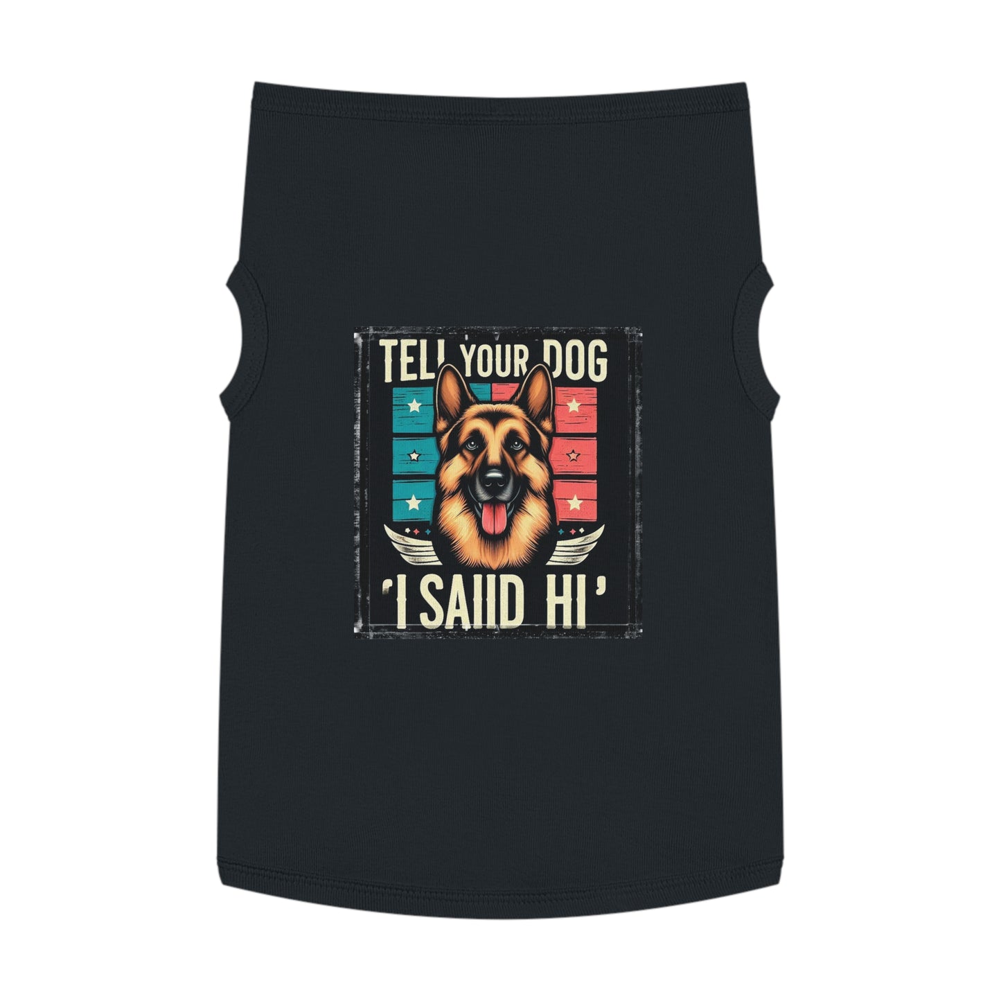 Pet Tank Top German Shepherd Pets Printify XL Black 