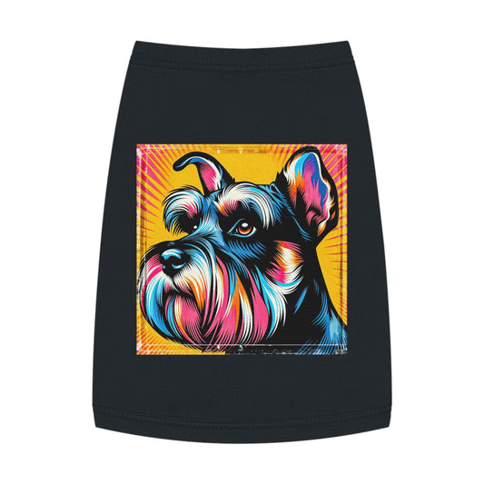 Miniature Schnauzer pop art shirt Pets Printify M Black