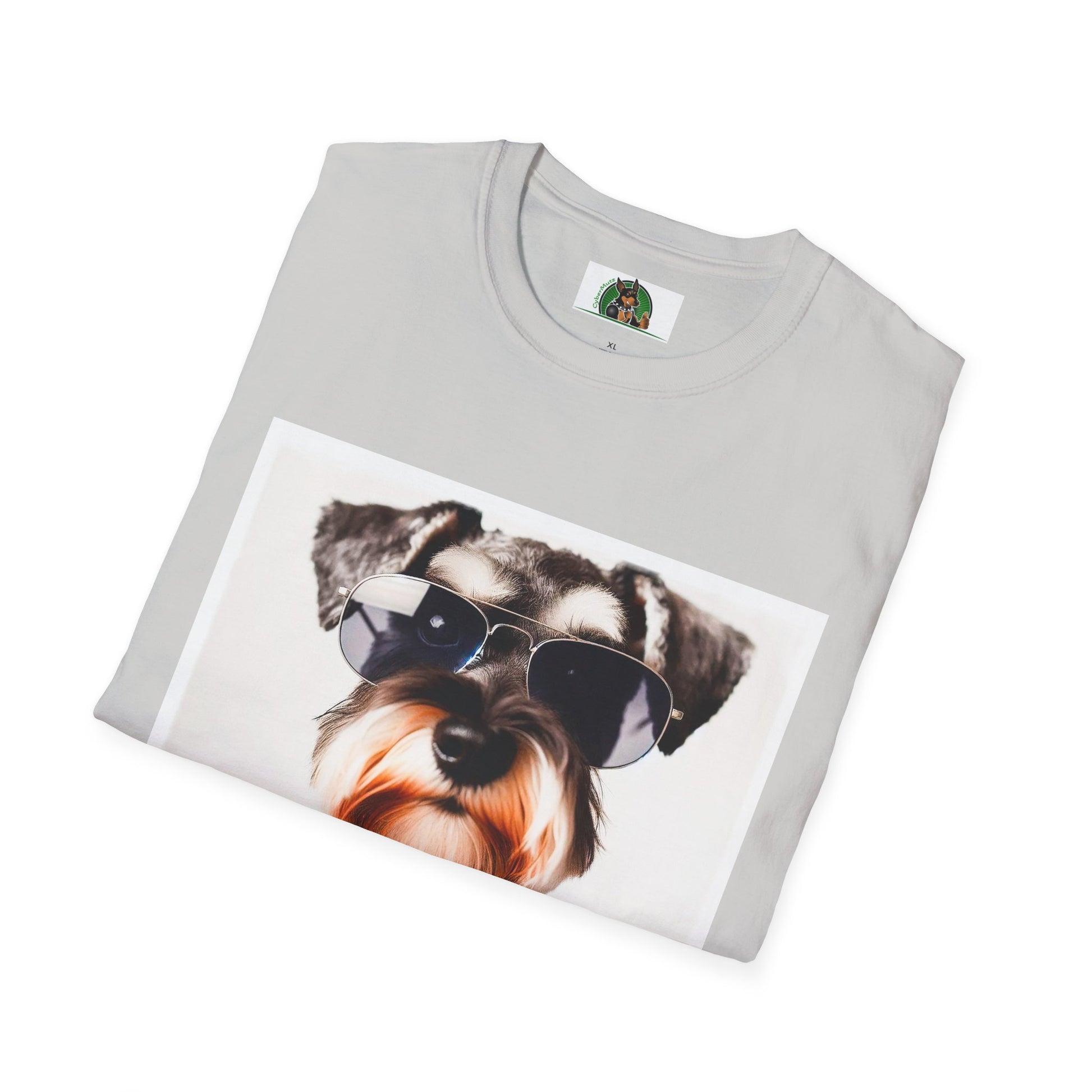 Schnauzer T-Shirt with Miniature Schnauzer Design T-Shirt Printify   