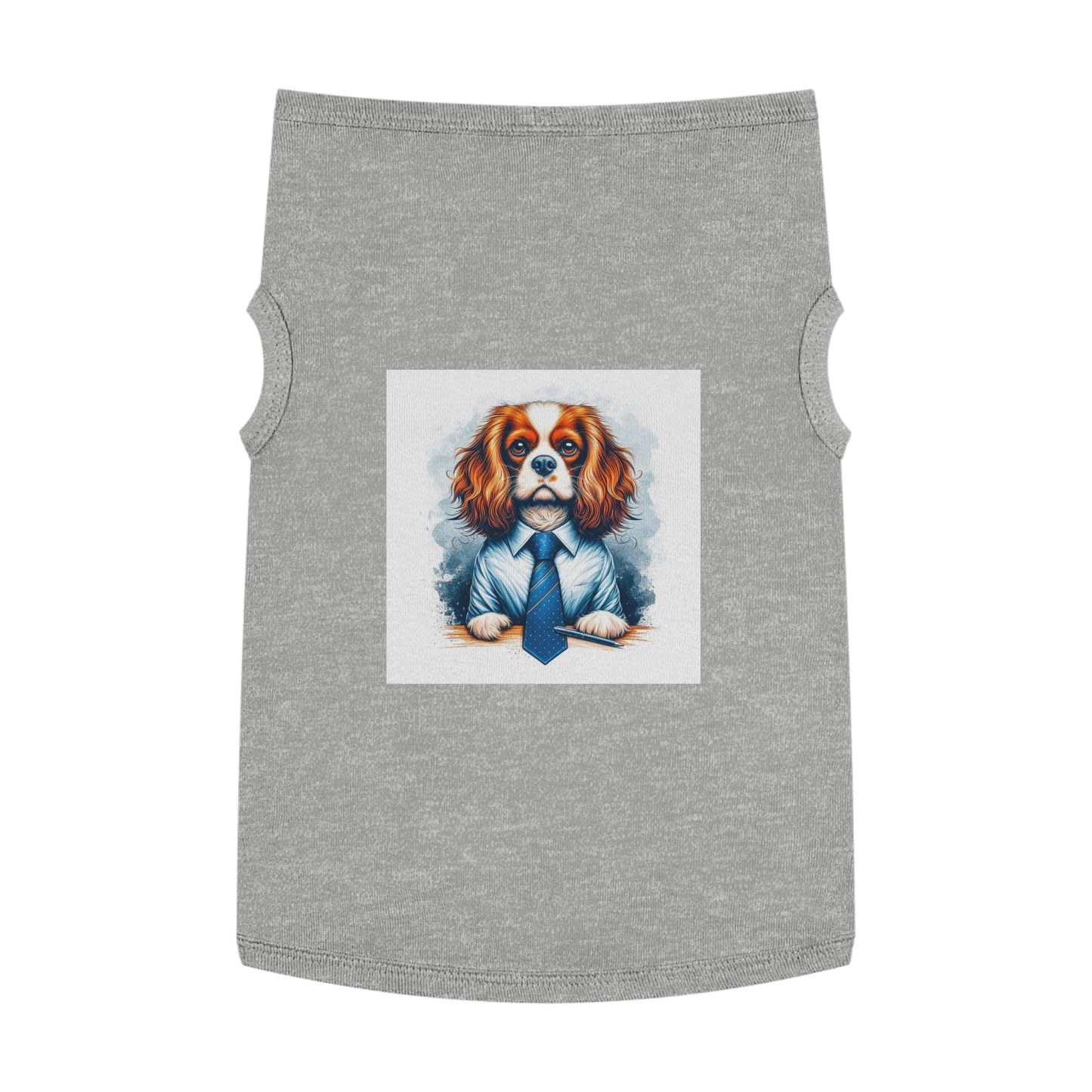 Pet Tank Top Cavalier King Charles Spaniel Pets Printify XL Heather 