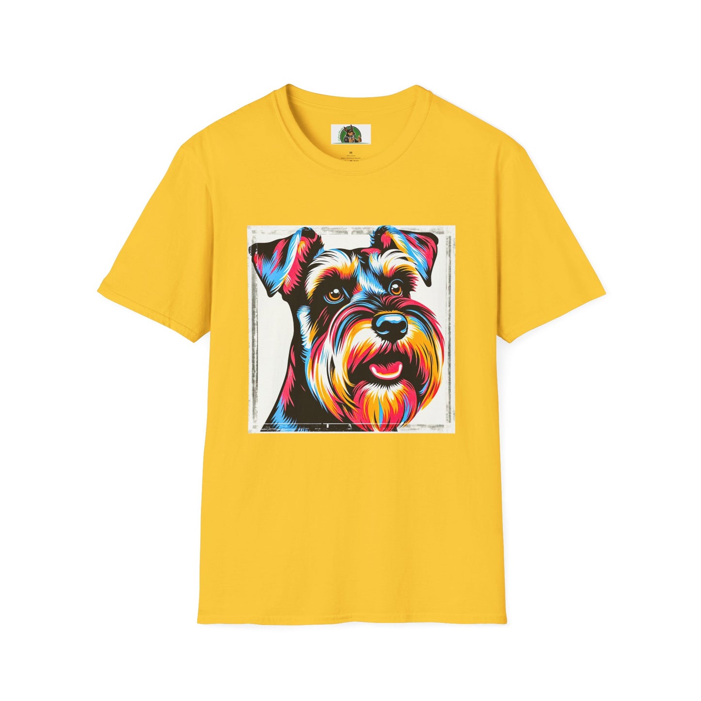 Schnauzer T-Shirt with Miniature Schnauzer Design T-Shirt Printify S Daisy 