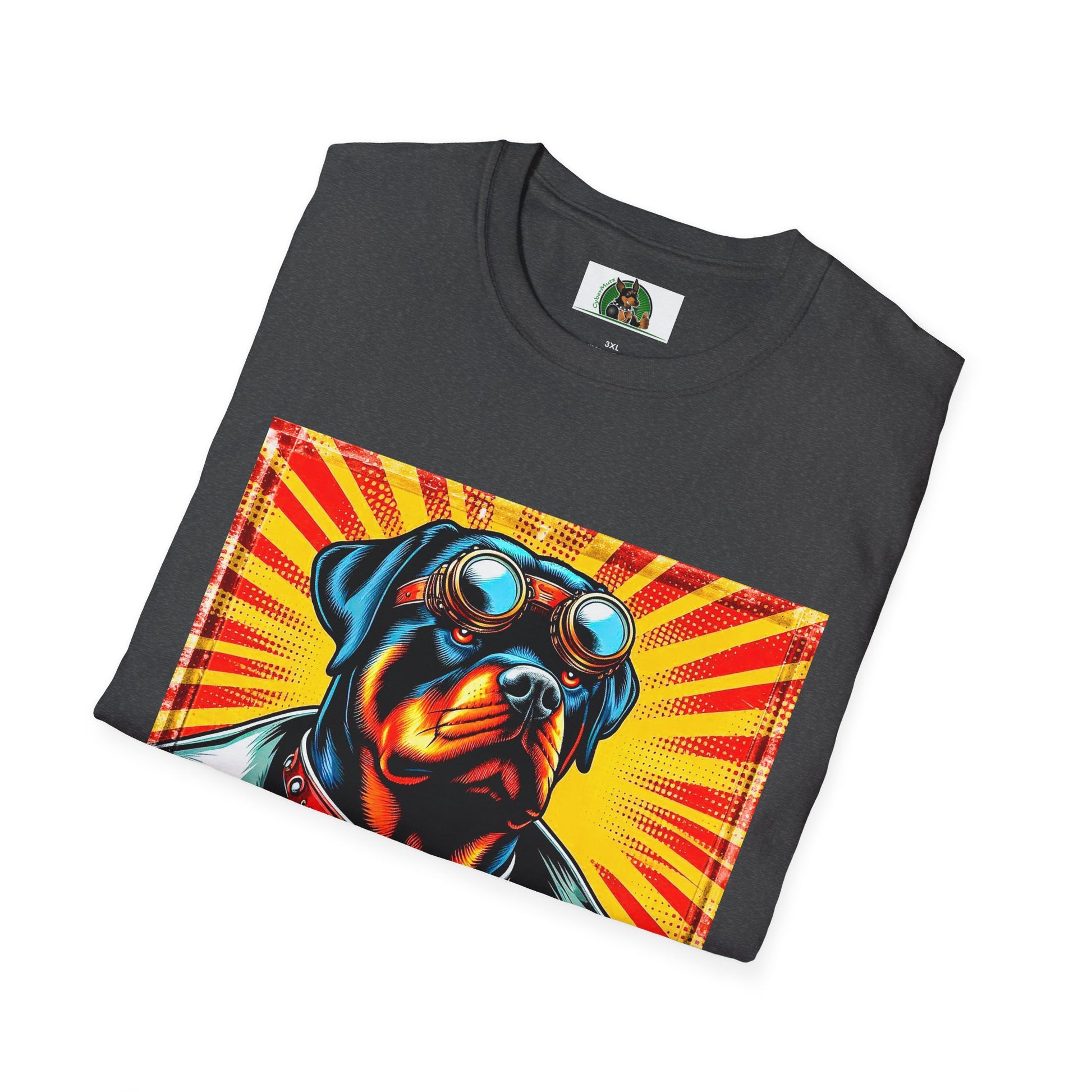Rottweiler tough steam punk T-Shirt Printify