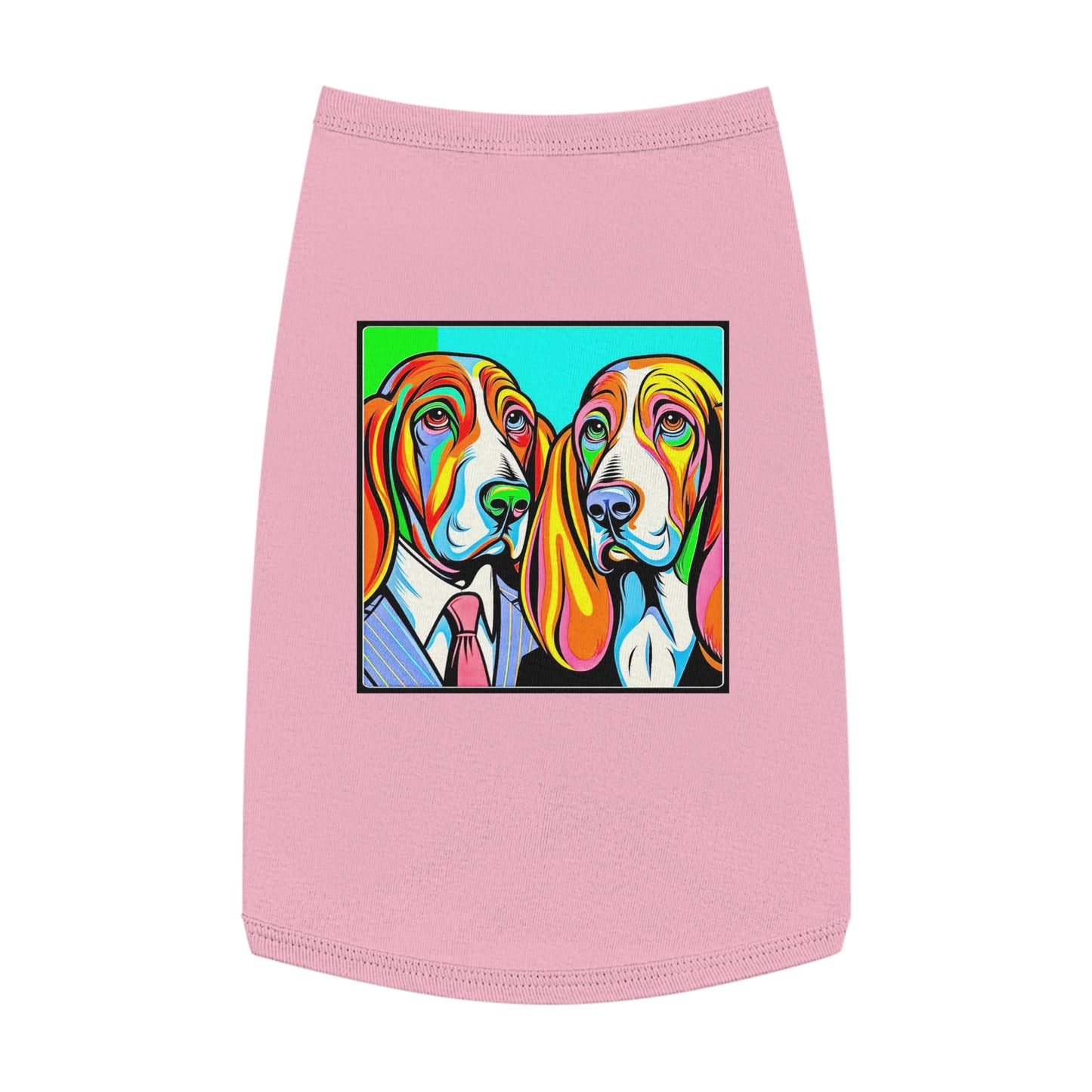 Pet Tank Top Basset Hound Pets Printify L Pink