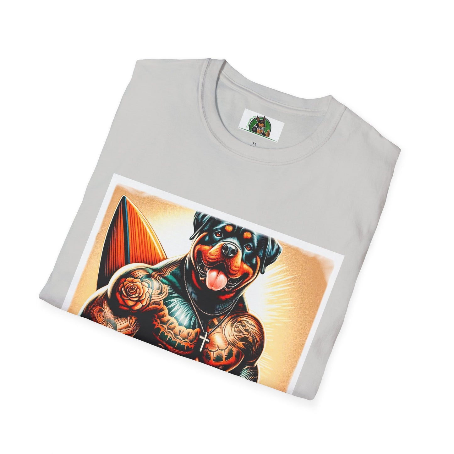 Rottweiler muscles surfer