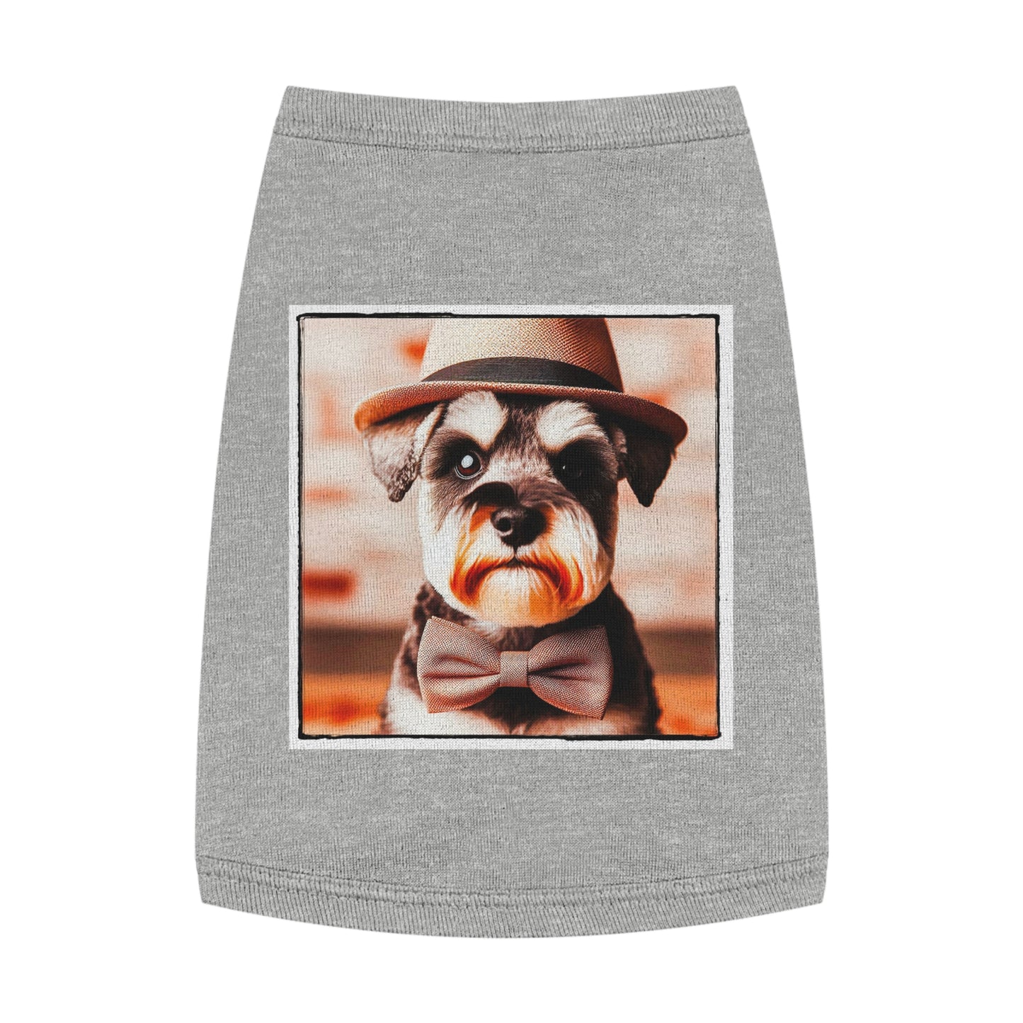 Pet Tank Top Miniature Schnauzer Pets Printify M Heather 