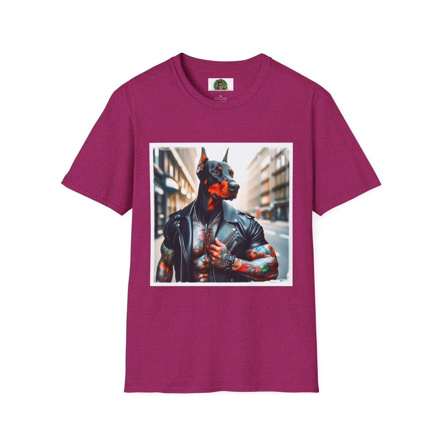 Doberman T-Shirt Printify S Antique Heliconia