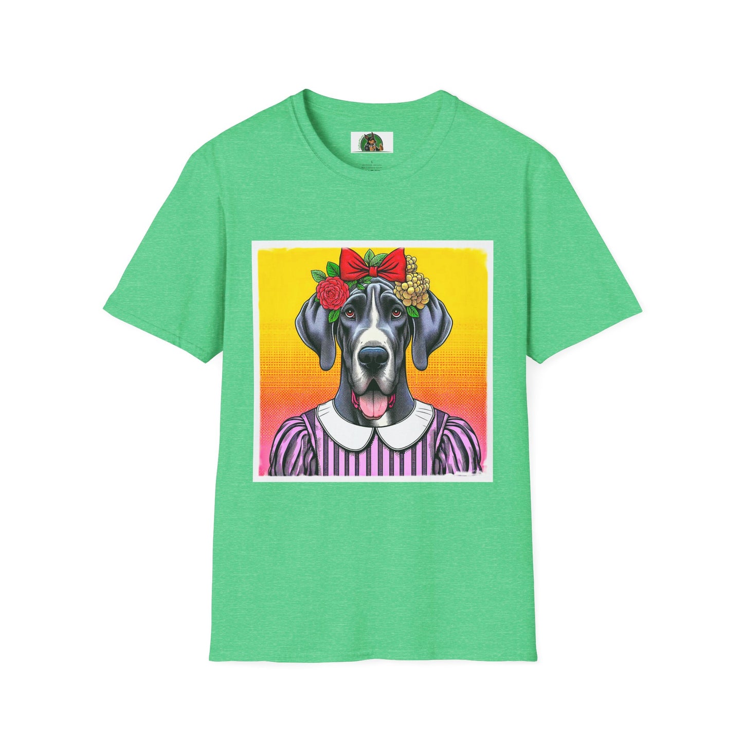 Great Dane T-Shirt Printify S Heather Irish Green 