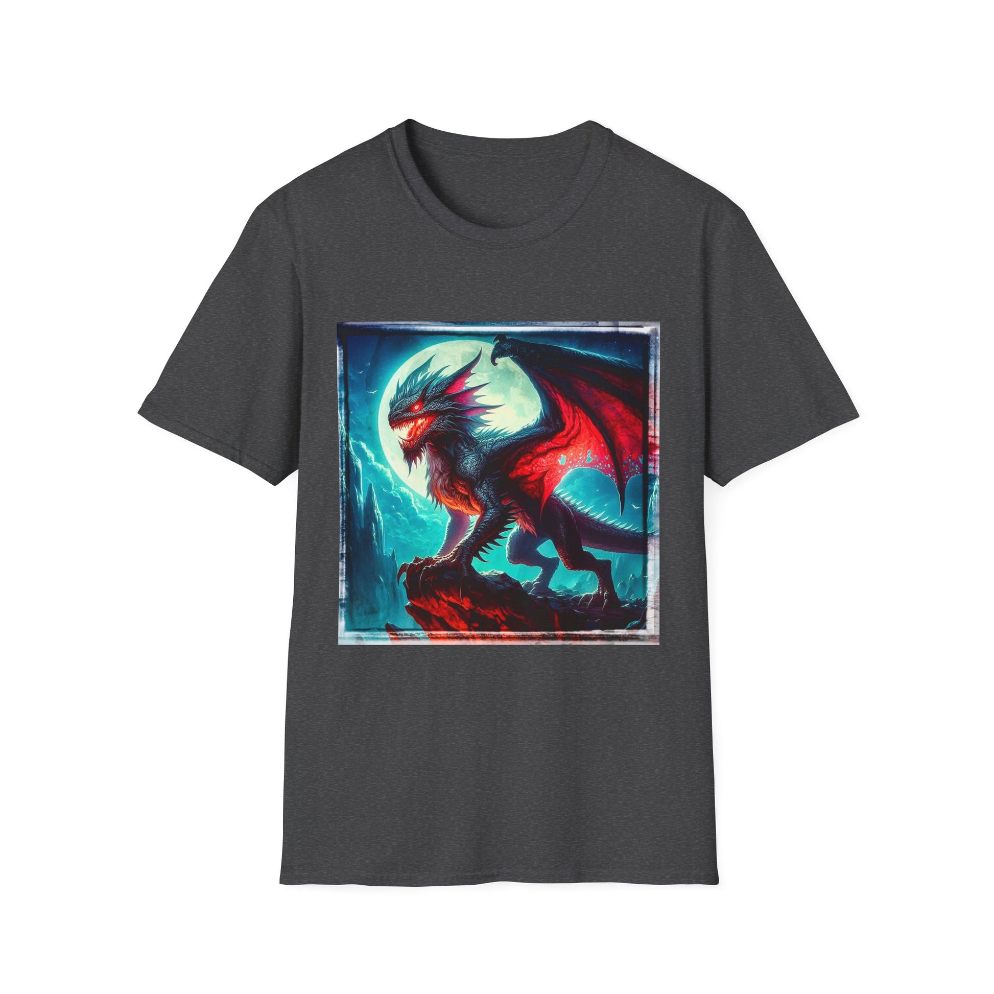 Chupacabra dragon t shirt T-Shirt Printify XS Dark Heather