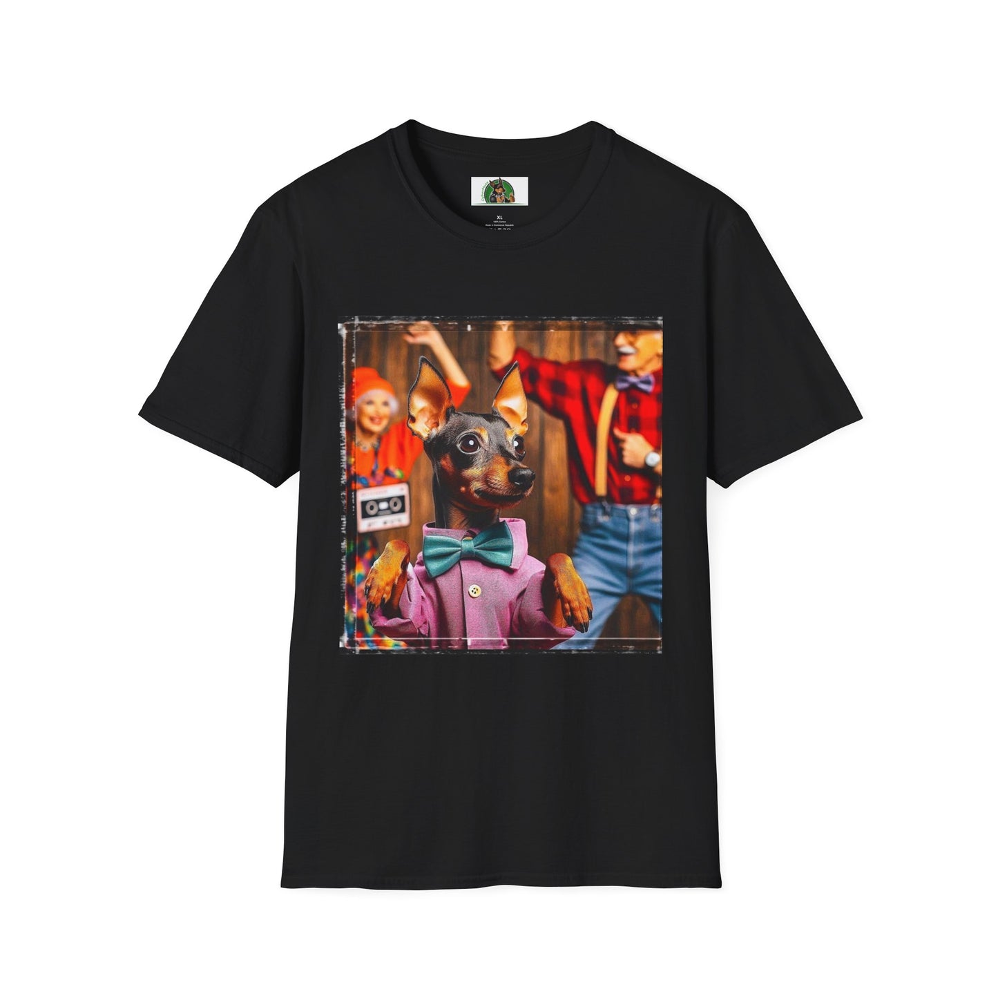 Min Pin T-Shirt T-Shirt Printify XS Black 