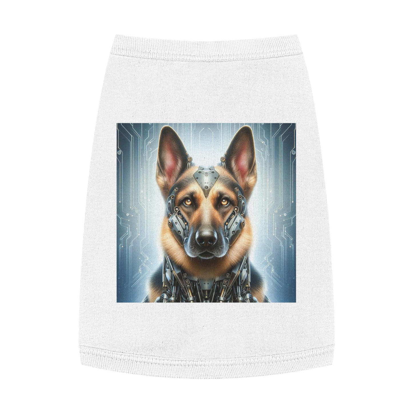 Pet Tank Top German Shepherd Pets Printify M White 