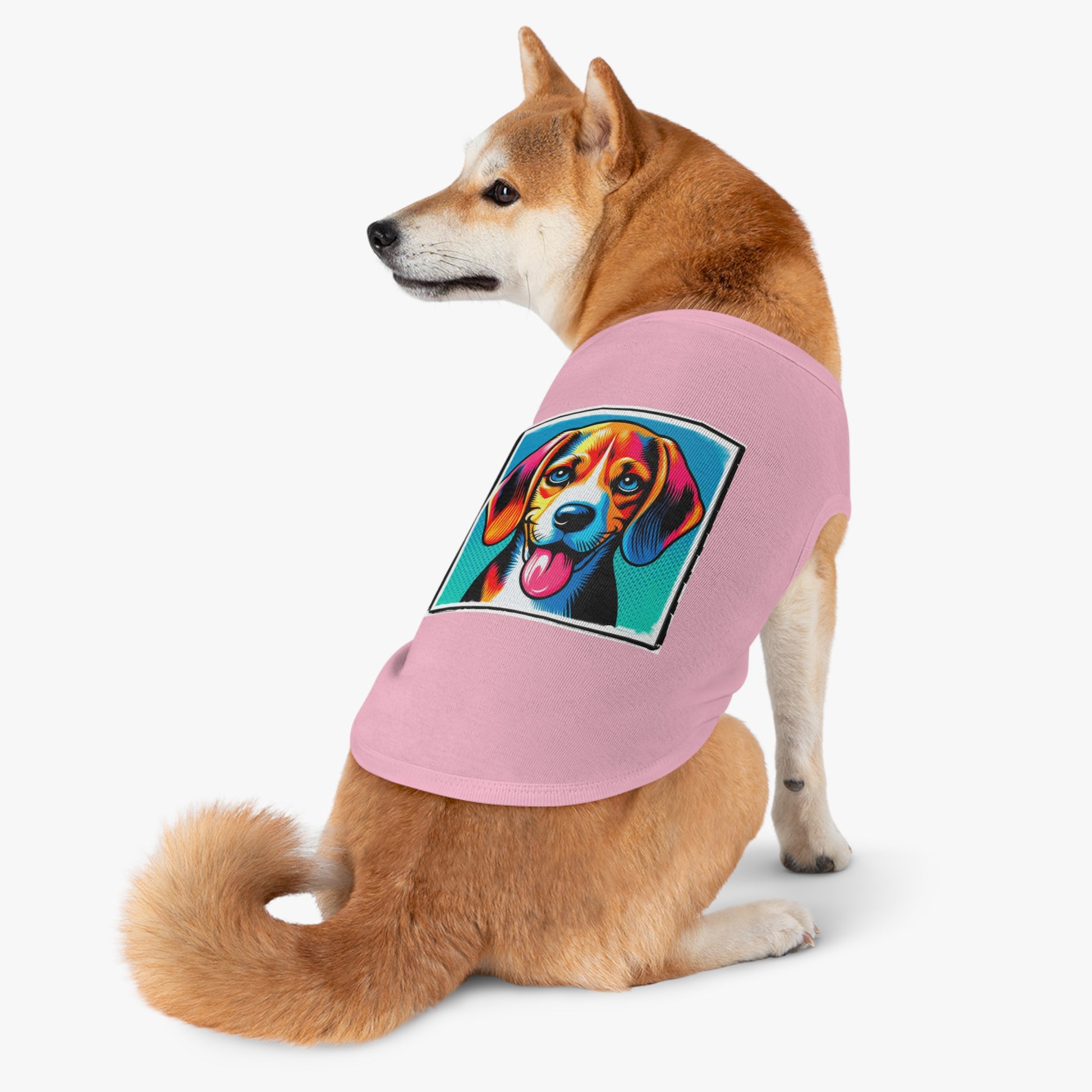 Pet Tank Top Beagle Pop Art Pets Printify   