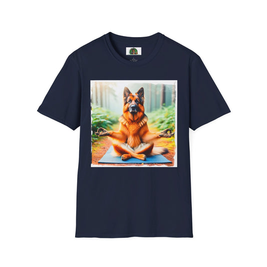 German Shepherd T-Shirt Printify Navy S 