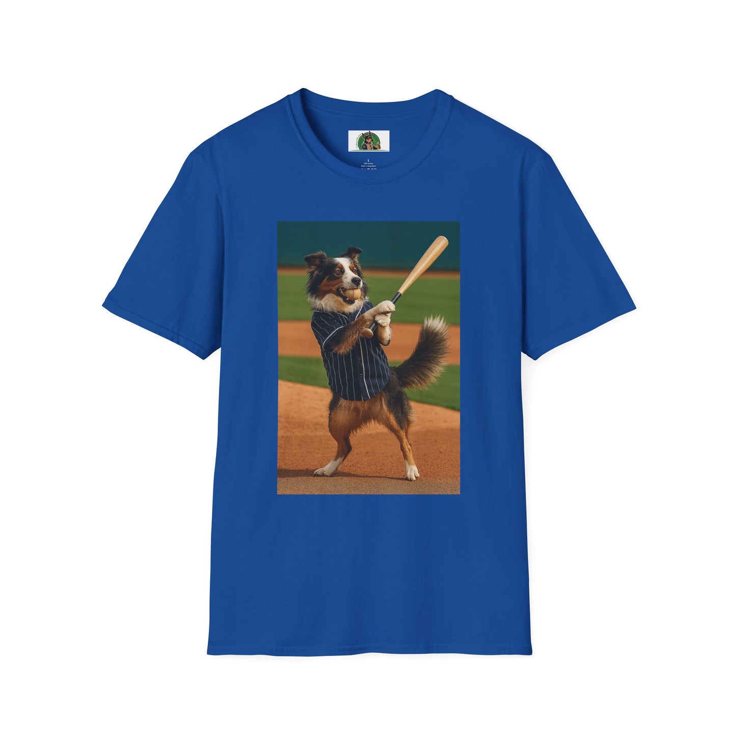 Sports Baseball Australian Shepherd Unisex T-Shirt T-Shirt Printify Royal XS