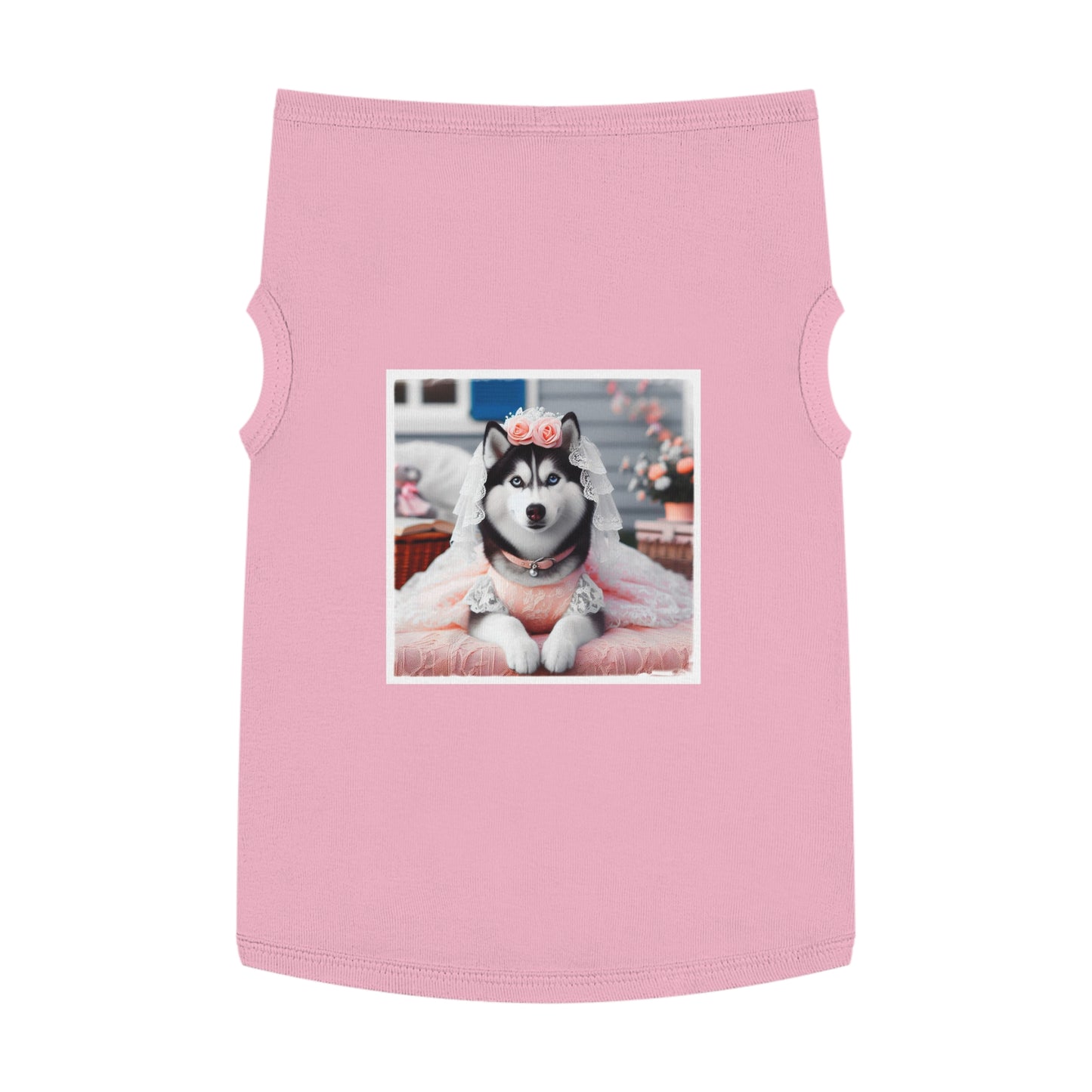 Pet Tank Top Husky Pets Printify XL Pink 