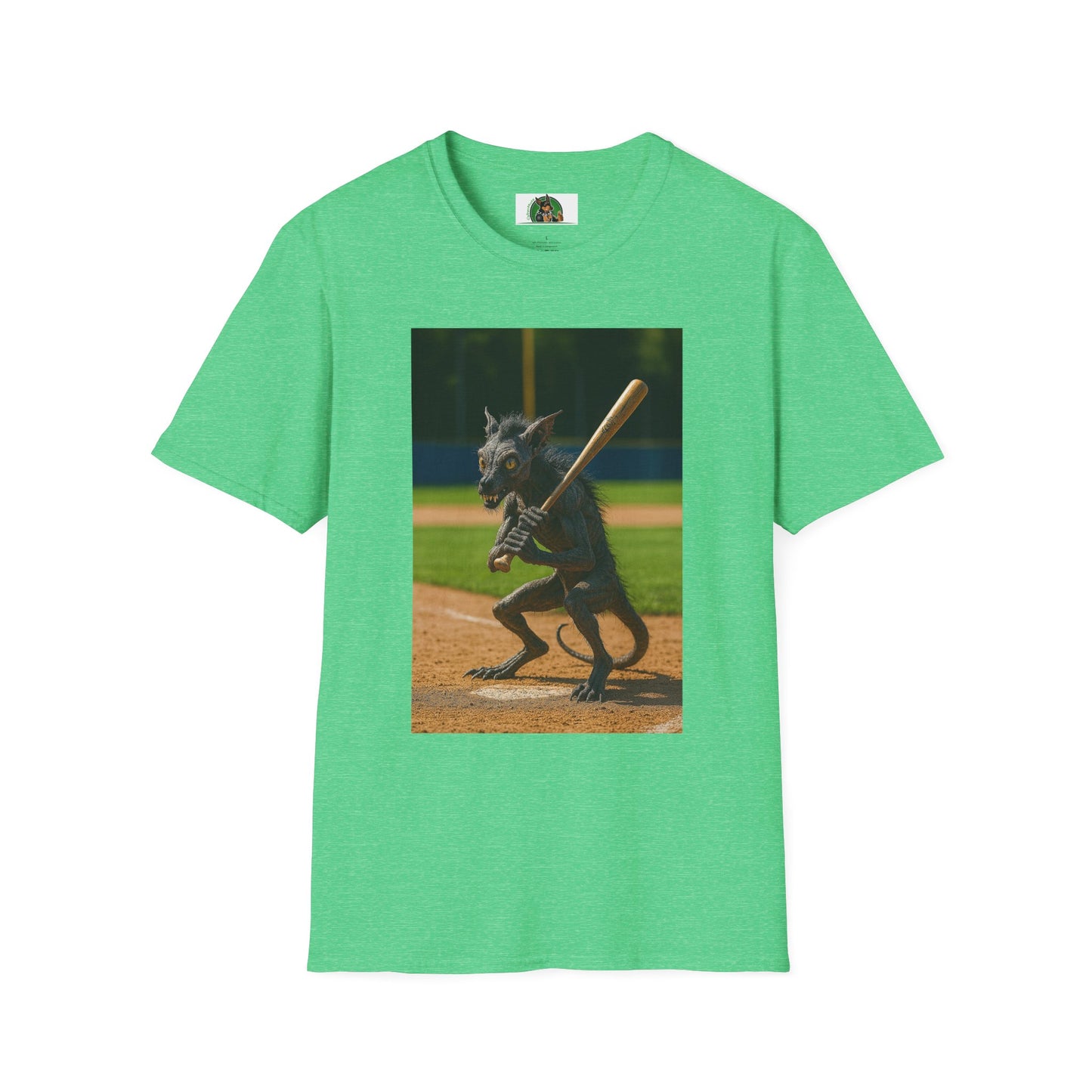 Sports Chupacabra Baseball Tee T-Shirt Printify Heather Irish Green S