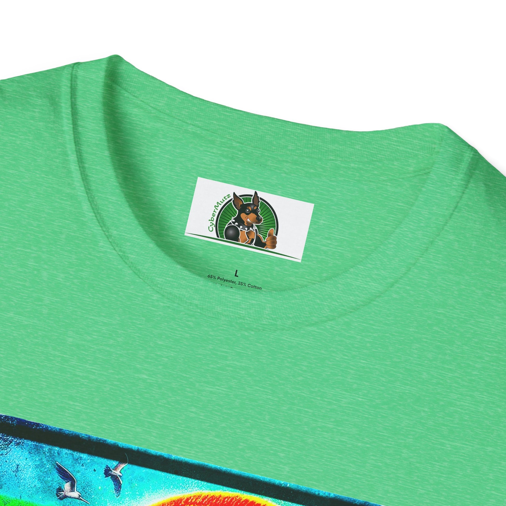 Basset Hound Rasta Dog Playing Guitar T-Shirt Printify