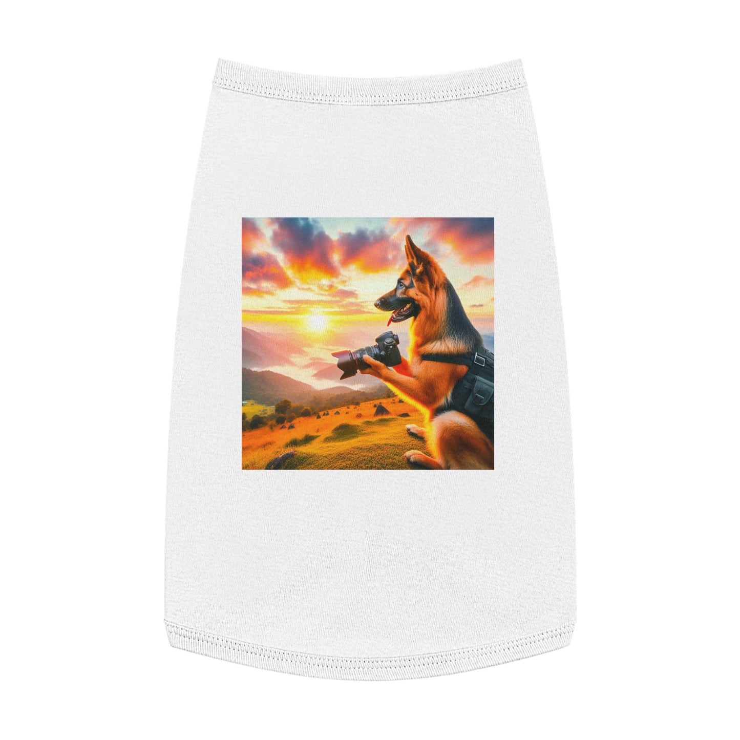 Pet Tank Top German Shepherd Pets Printify L White