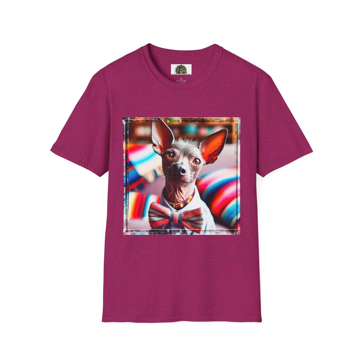 Mexican Hairless Dog T-Shirt Printify S Antique Heliconia 