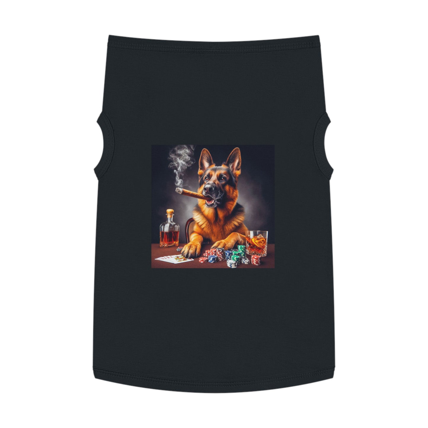 Pet Tank Top German Shepherd Pets Printify XL Black 