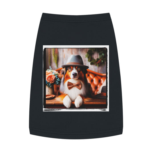 Pet Tank Top Australian Shepherd Pets Printify M Black 