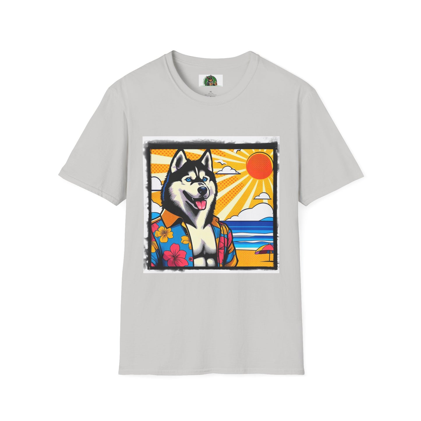 Husky T-Shirt Printify S Ice Grey