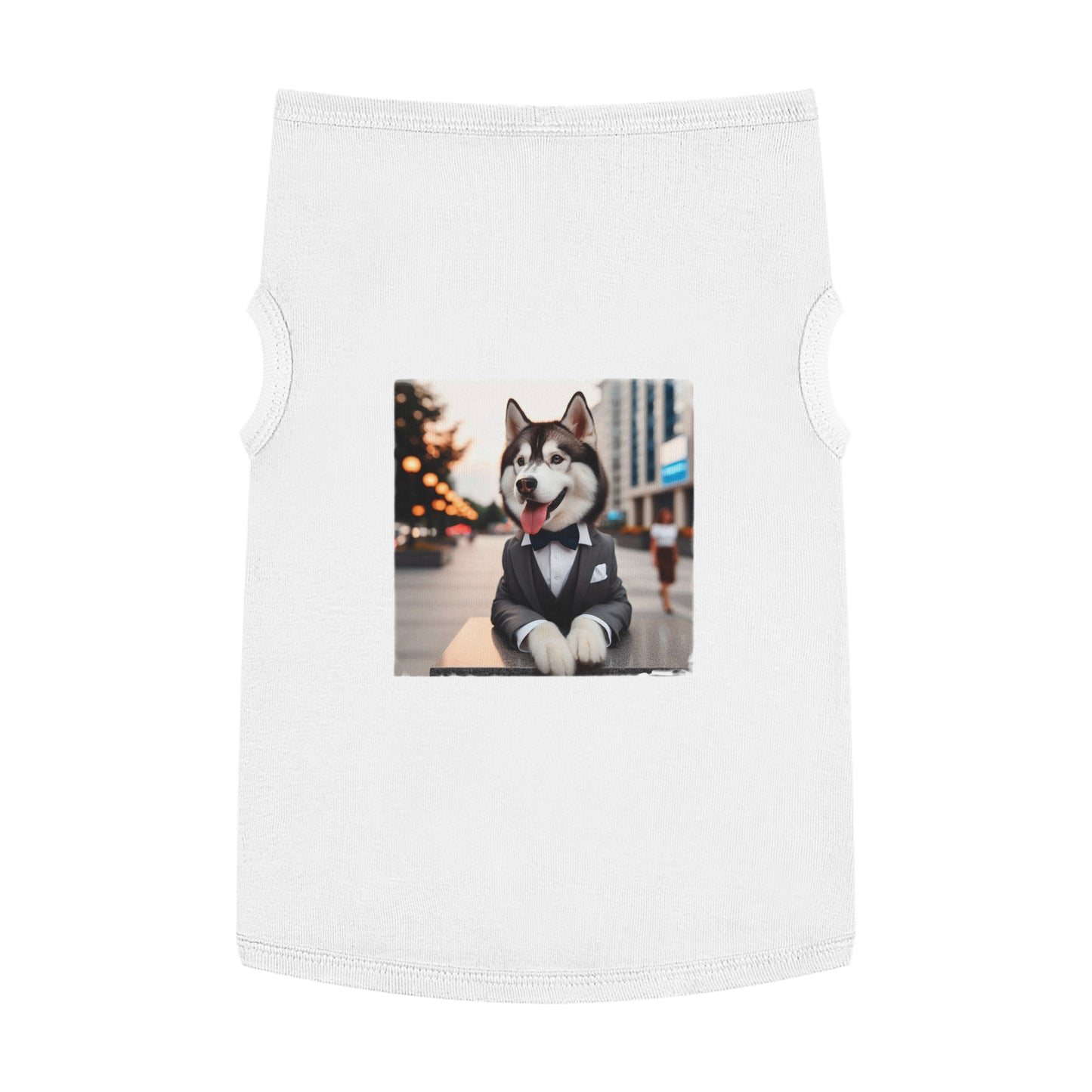 Pet Tank Top Husky Pets Printify XL White