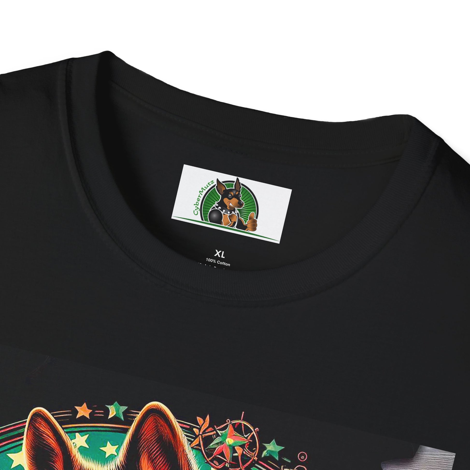 German Shepherd happy boy T-Shirt Printify